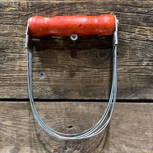 Vintage Androck, Red Handle Dough Blender, Bakery Tool