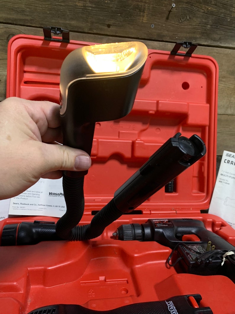 Sears Craftsman, 7.2V Versapak Tool Set, Lights, Drills, Sander, & Saw