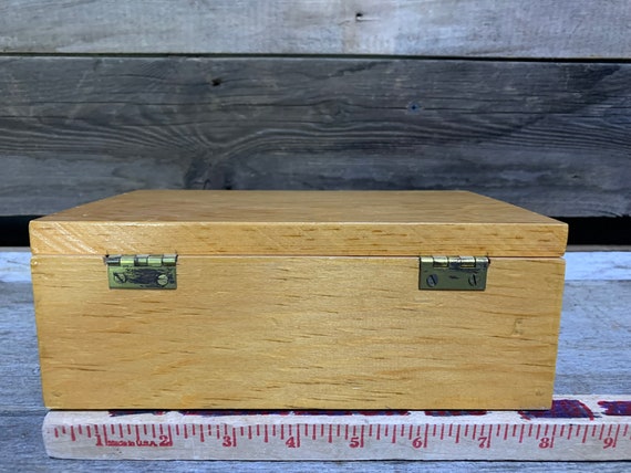 Solid Wood Jewelry Box, Trinket Box, 8" x 5" - image 4