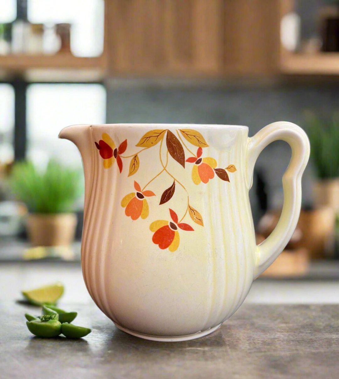 1937-1976 Hall's Superior, Quality Kitchenware, Autumn Leaf, Beverage ...