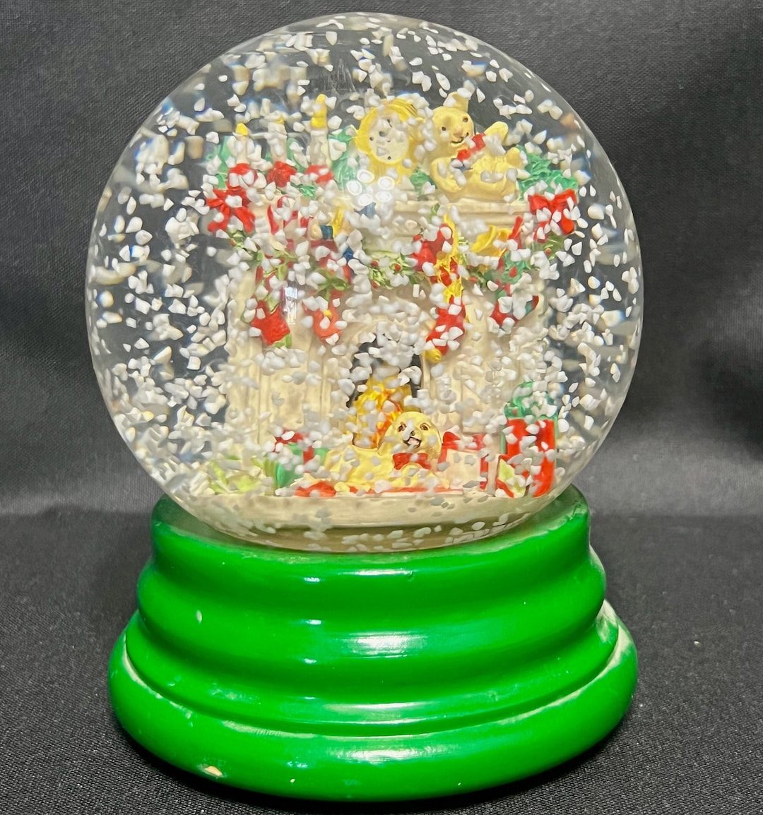 Dept. 56, Musical Snow Globe, Dog by Fireplace Etsy