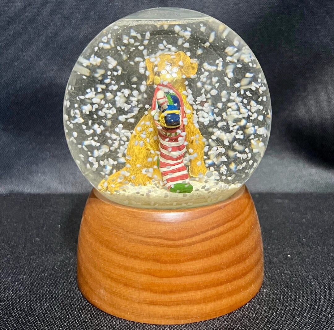 1980s/90s Eddie Bauer Snow Globe Golden Retriever With Etsy