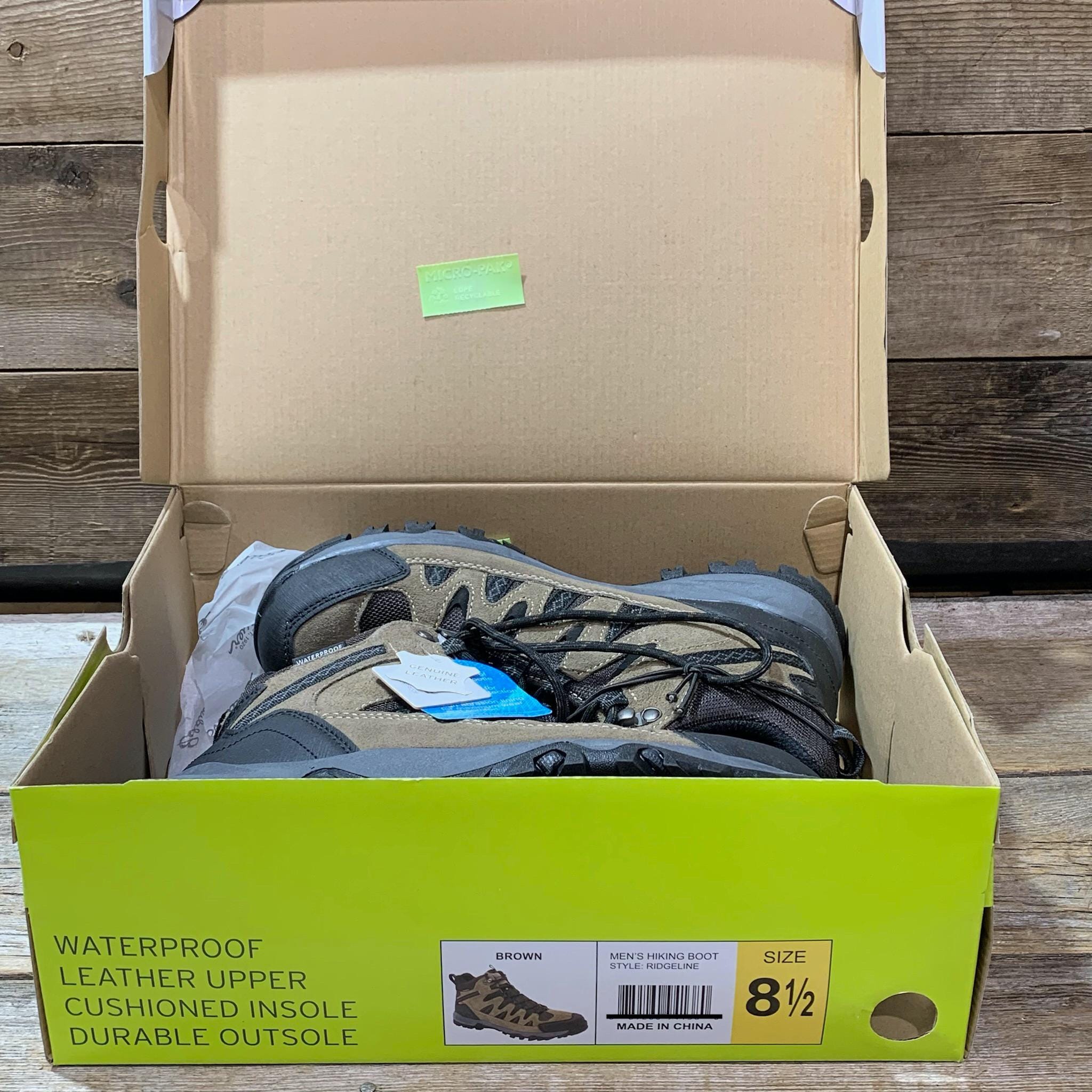 Bottes D'hiver Eddie Bauer - Taille US 10, Cuir Et Caoutchouc, Multicolore, Occasion Très Bon état