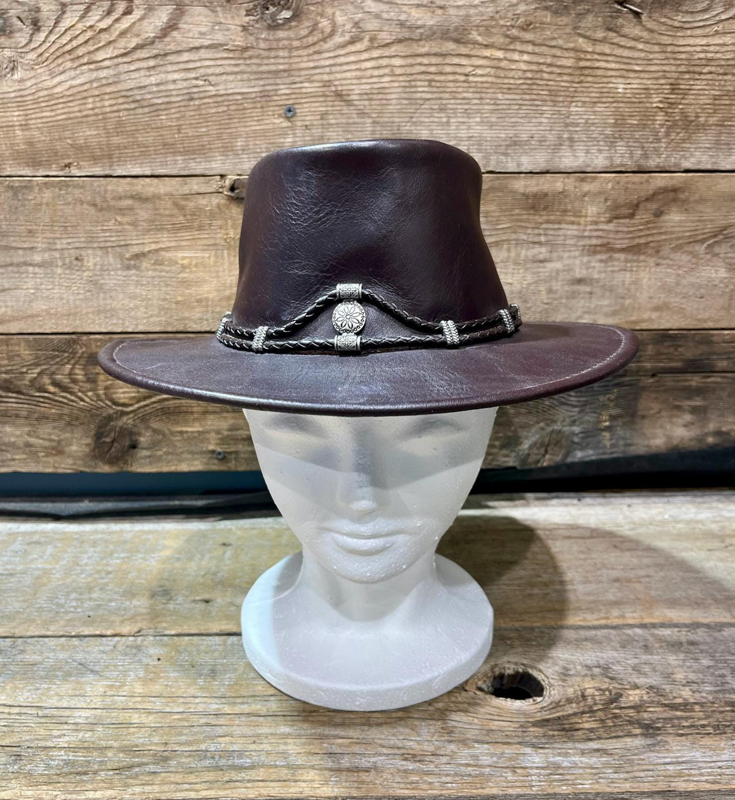 The Silverthorne Hat, Minnetonka, Genuine Leather, Small - Etsy