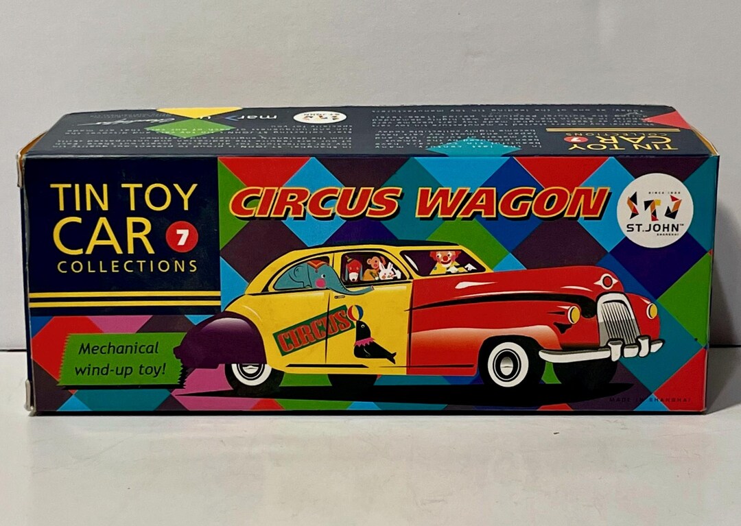 Jouet Ancien St.John Tin Toy – Speedway Race Car N°7 – Tôle – Collection (Occasion)