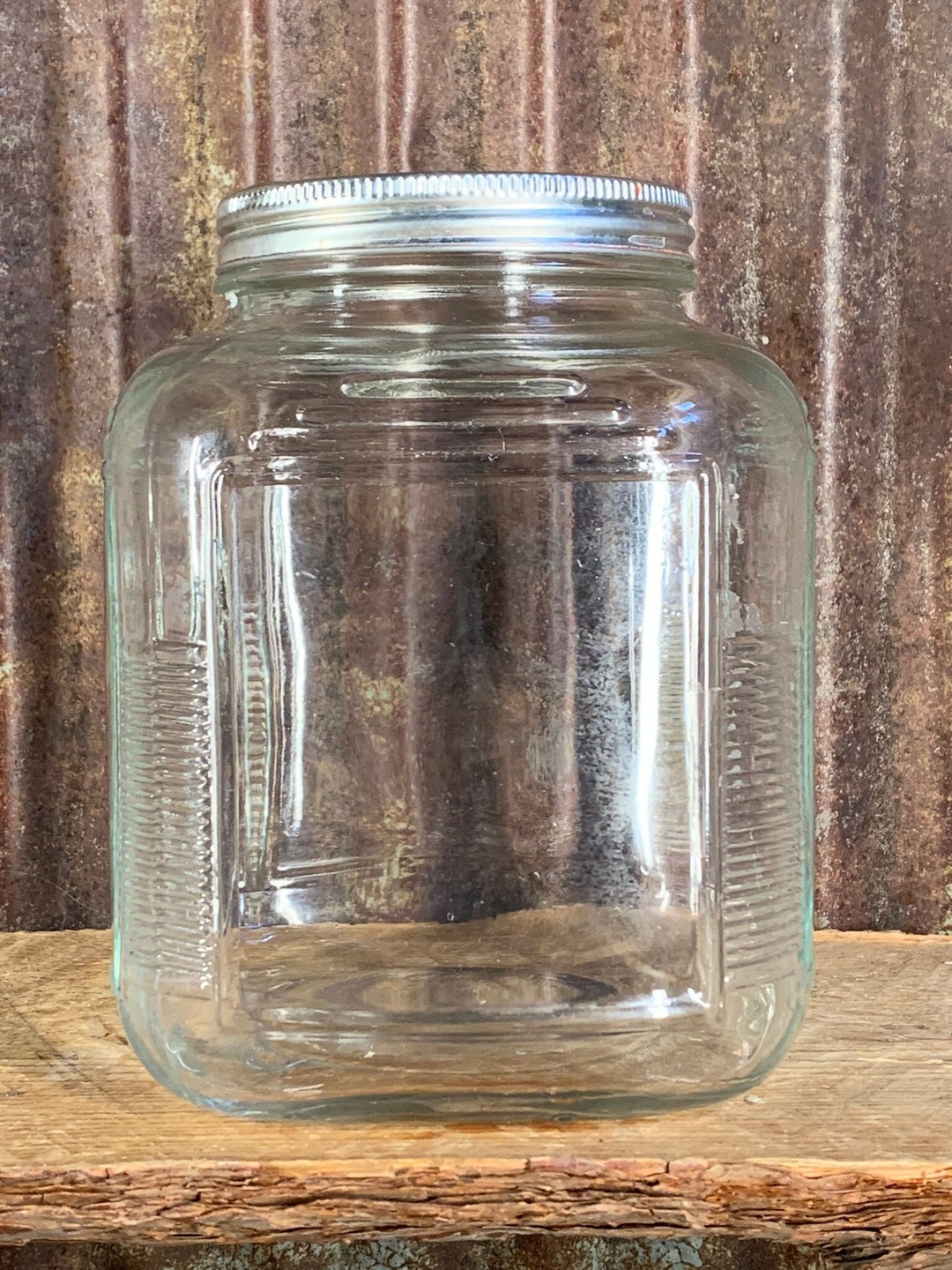 Hoosier Clear Glass Jar, 1 Gallon, General Country Store Etsy