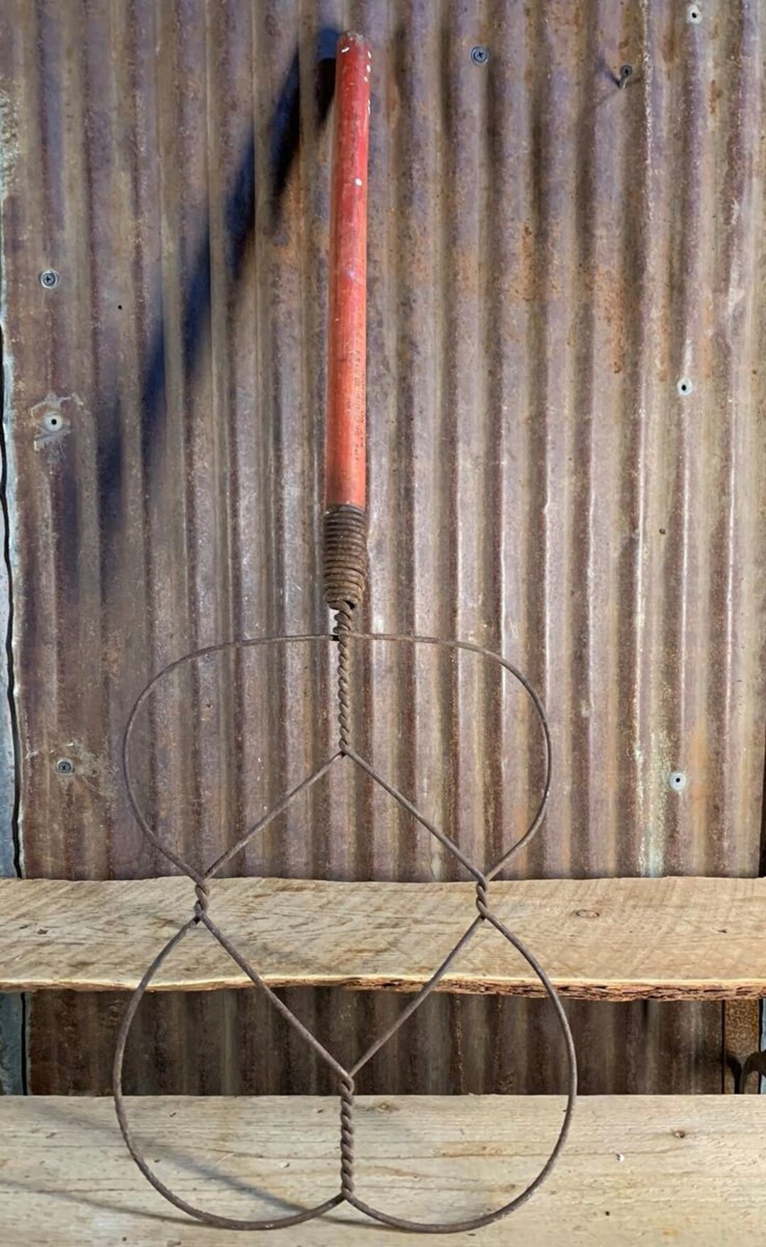 Antique Rug Beater 26 Long Etsy