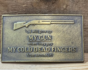 ベルト バックル I WILL GIVE UP MY GUN I'll Never Give Up My Gun