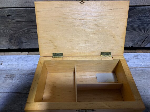 Solid Wood Jewelry Box, Trinket Box, 8" x 5" - image 3