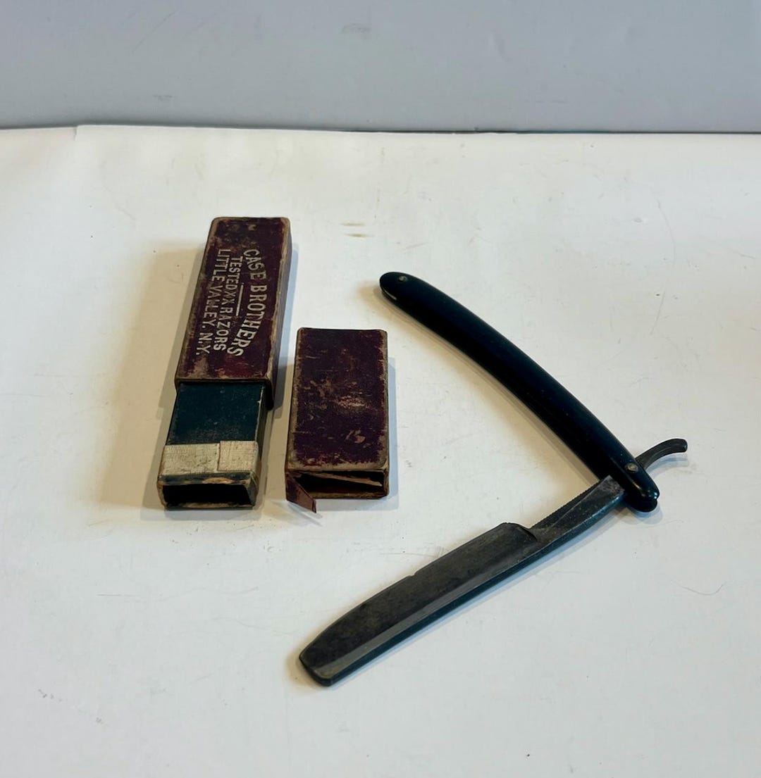 Early 1900s Crown Razor Co., Straight Razor With Case Brothers Box - Etsy
