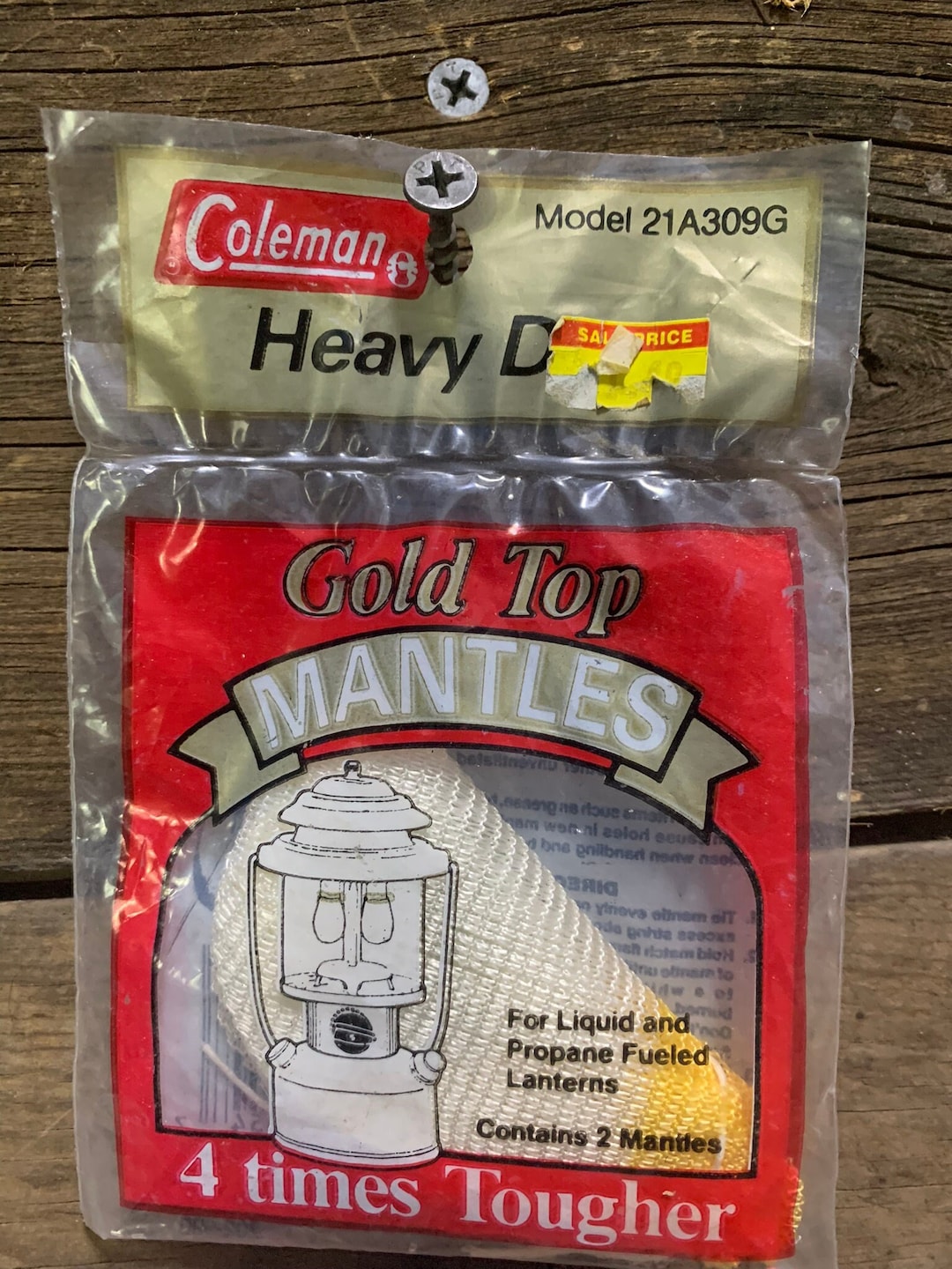 Coleman Heavy Duty, Gold Top Mantles, Pack of 2, 21A309G, NIP Etsy