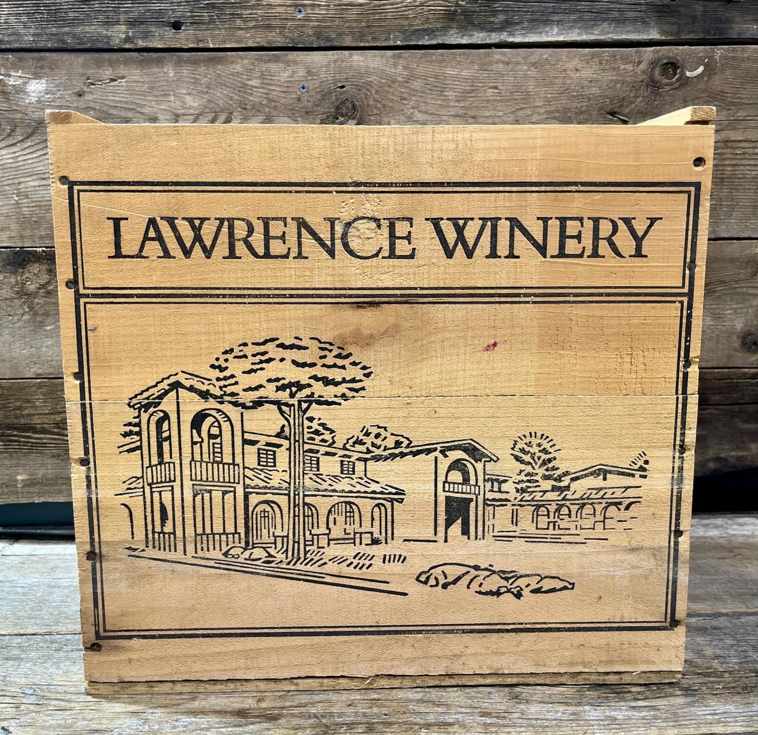 1980 Lawrence Winery, Red Table Wine, Wood Crate, Solid - Etsy