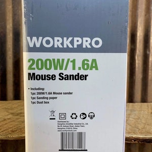 Ponceuse à souris Workpro 200 W/1,6 A, 12 000 tr/min, n W88140S, plume image 5