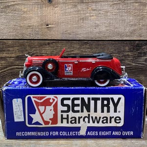 Sentry Hardware, 1936 Dodge Convertible Sedan, 1:25 Bank, Diecast, In Box