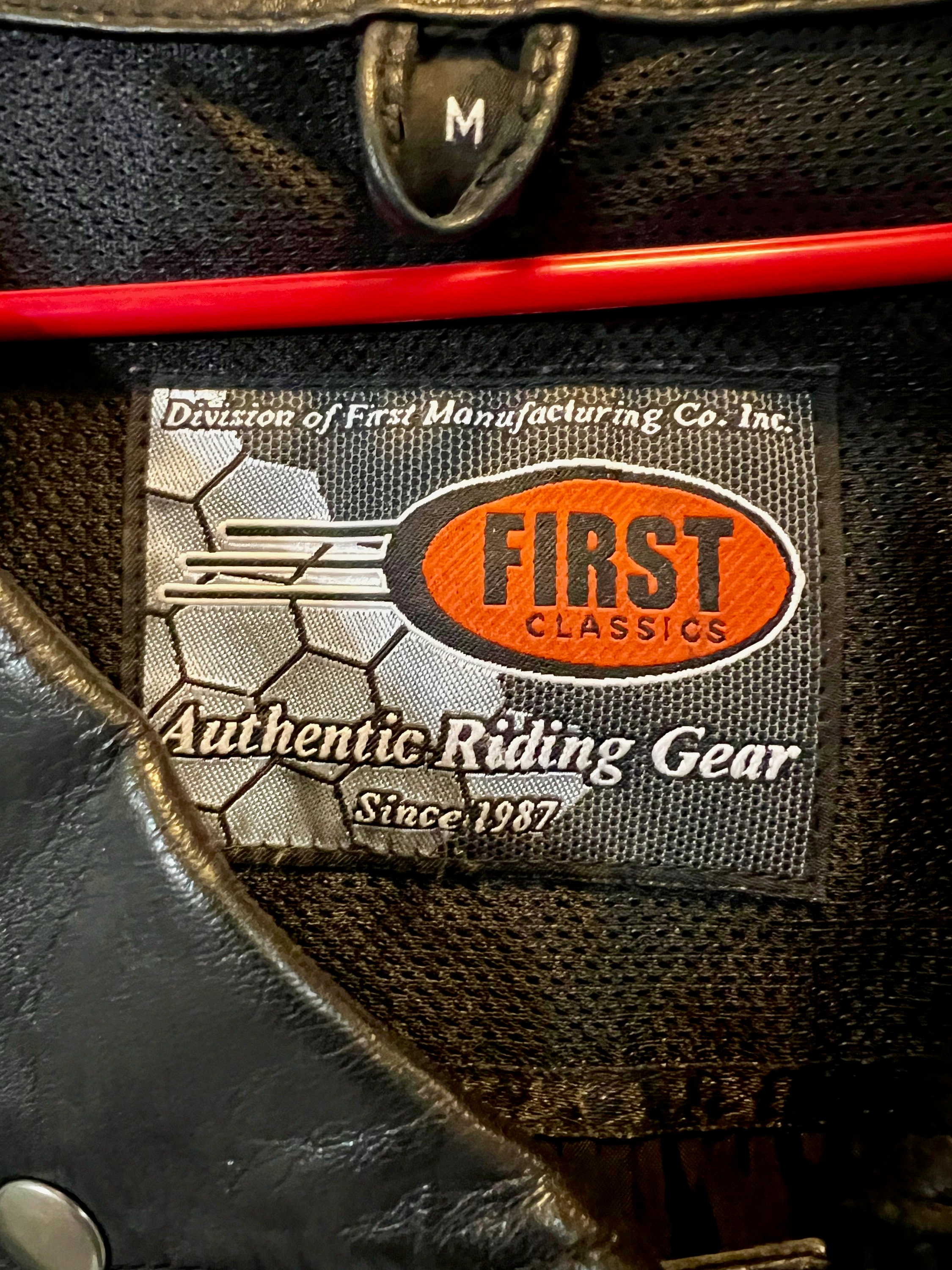 First classic leather motorcycle vest deals
