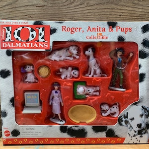 Mattel, Disney's 101 Dalmatians, Roger, Anita & Pups