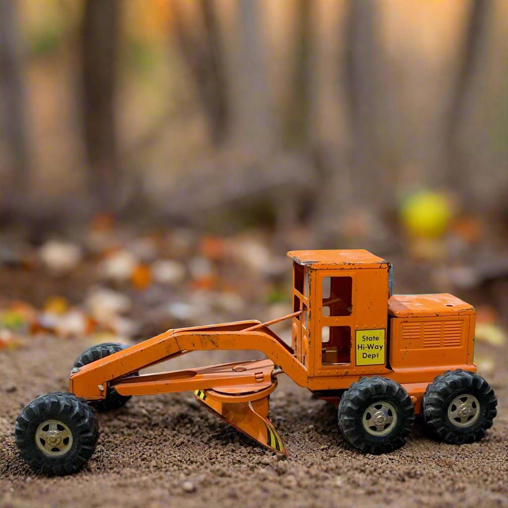 1950s Tonka, State Hi-way Dept., Road Grader, Orange - Etsy
