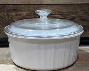 Corning Ware, French White, Auflaufform mit Deckel, F-1-B, 2,5 Liter