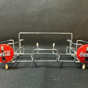 Vintage 1990s Coca-Cola, Chrom Diner Gewürzregal, Serviettenhalter, 9 ""