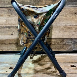 Portable Hunting Stool, with Storage Bag, Mossy Oak Camo, 17.5" image 3