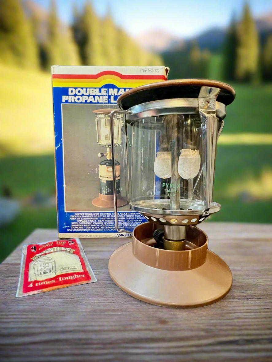 Vintage Stansport, Double Mantle, Propane Lantern, No. 170, in Box