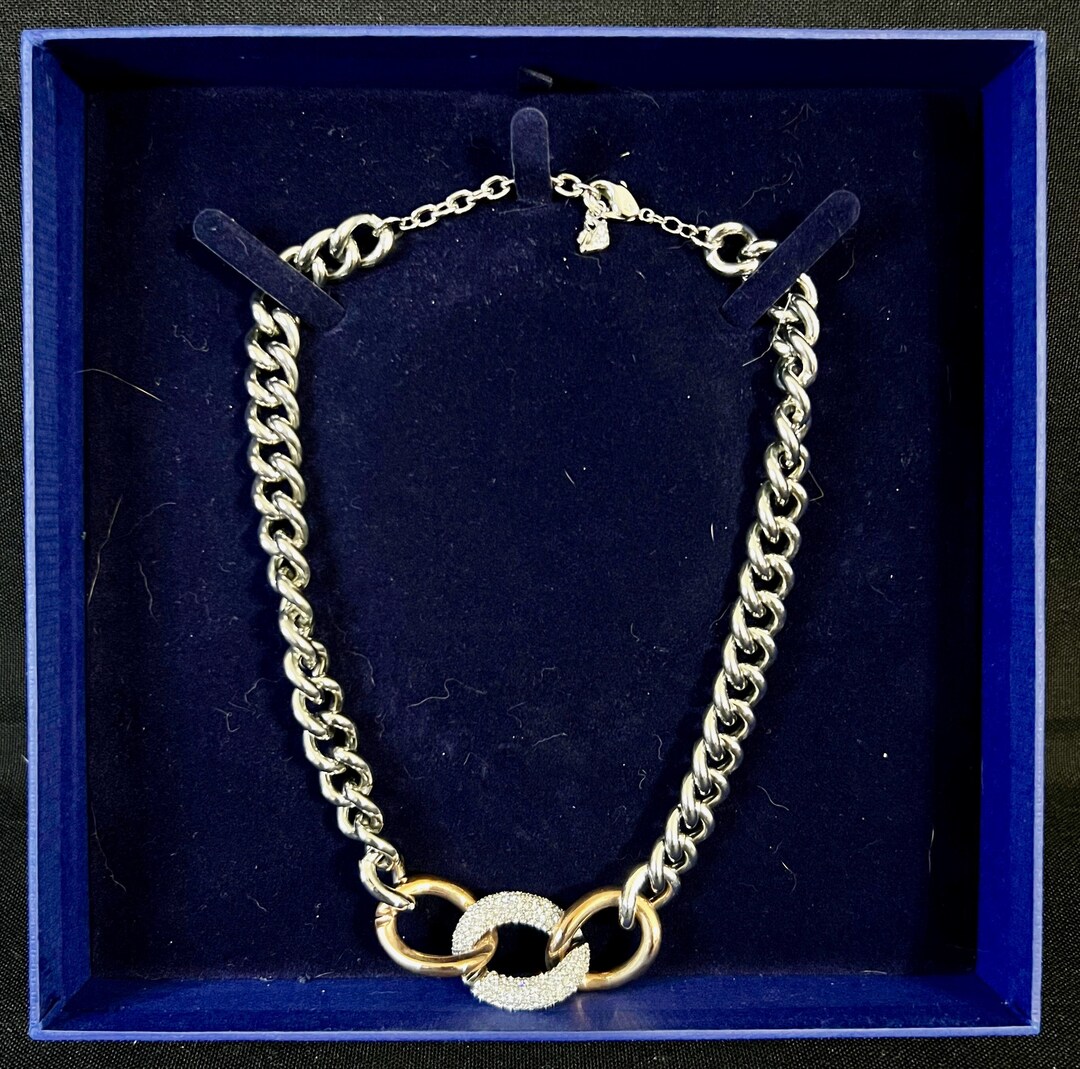 スワロフスキー　チェーンネックレスBound Large Necklace swarovskiバウンドラージチェーンネックレス