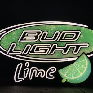 Bud light lime neon cheap sign