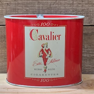 Vintage R.J. Reynolds Tobacco Co., Cavalier King Size Cigarette Tin