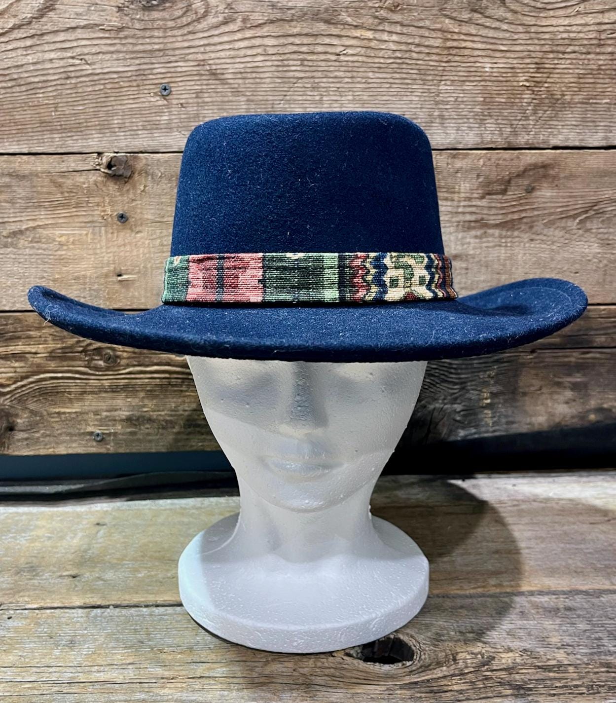 SCALA Collection Hand made Gauche Hat bead tie Wide Brim Gaucho Hat with Chin Cord - Scala Hats  main image 3
