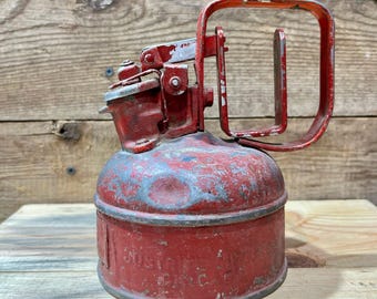 Justrite MFG. Co., säkerhetsgasdunk nr 6, röd