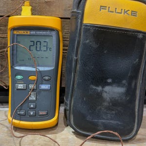 Fluke, 52 II termometer, digital, med bärväska, T & W bild 1
