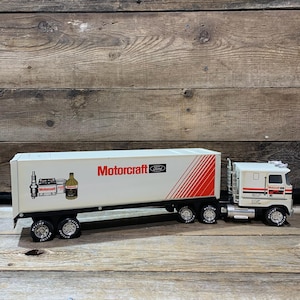 1988 Nylint, Semi-tractor & Trailer, Ford Motorcraft, Pressed