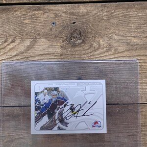 Colorado Avalanche, David Aebischer, Cartão Esportivo Autografado