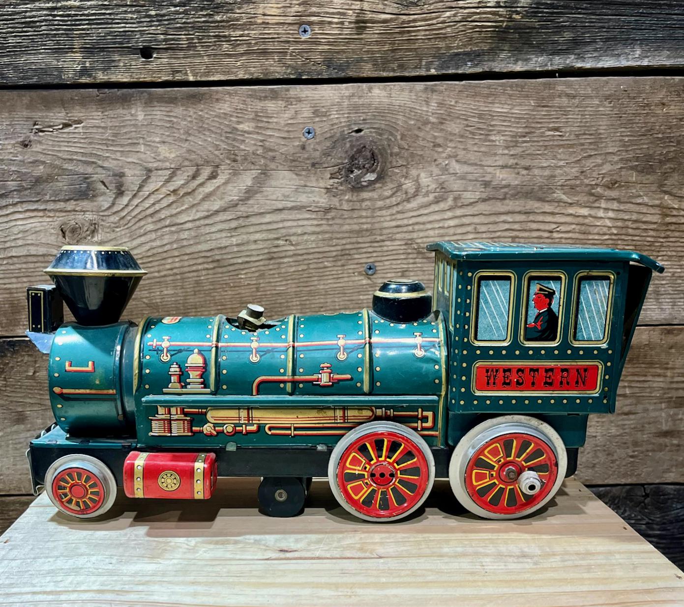 locomotora tren modern toys made in japan - Comprar Juguetes Antiguos de Hojalata