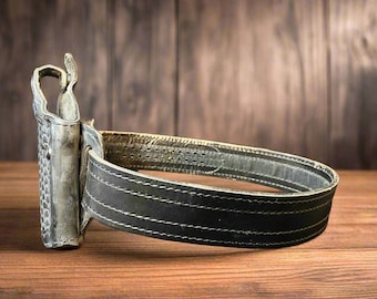 Safariland, cinturón táctico de cuero con funda de cuero, mediano