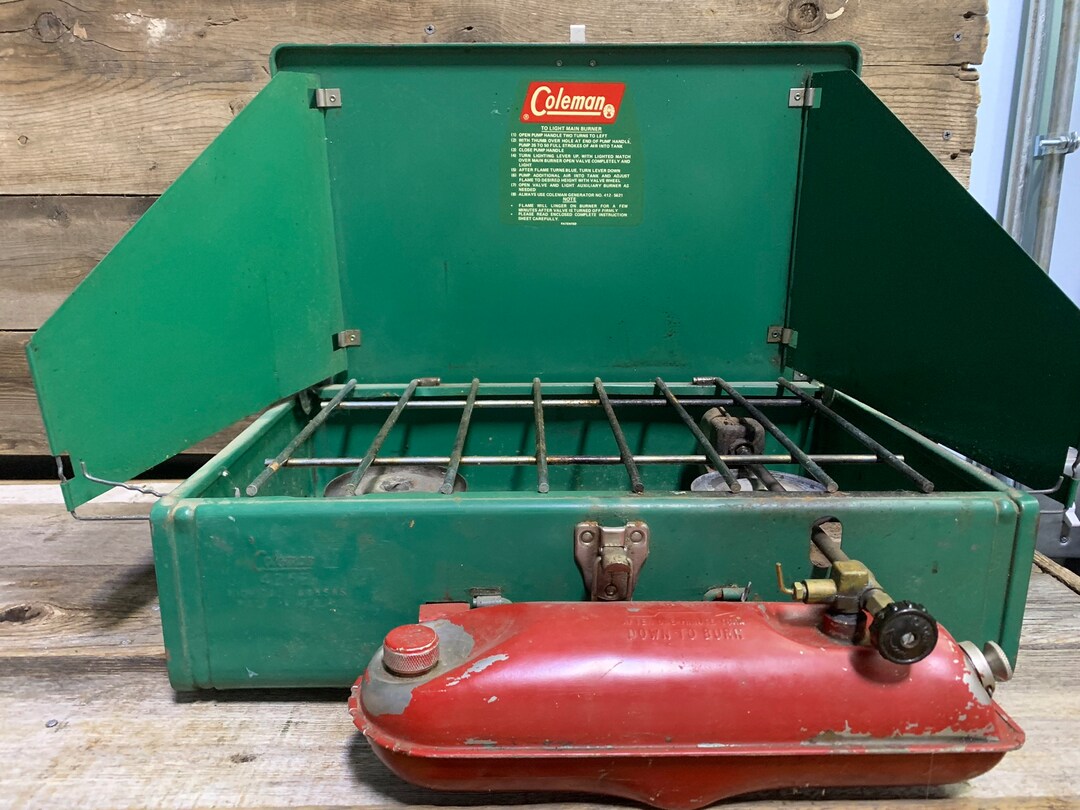 Vintage Coleman, No. 425E Two Burner Stove, Outdoor Portable Stove - Etsy
