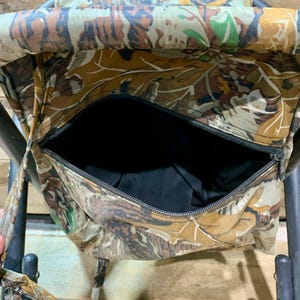 Portable Hunting Stool, with Storage Bag, Mossy Oak Camo, 17.5" image 2