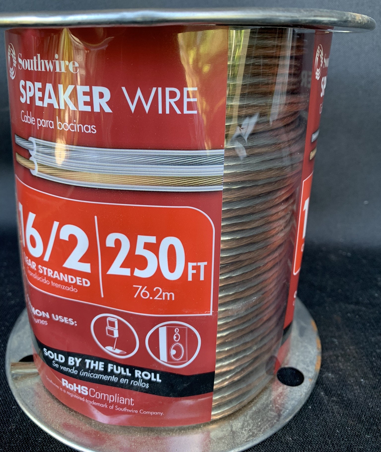 Southwire Speaker Wire, 16/2 Clear Stranded, 250ft, NIP Etsy