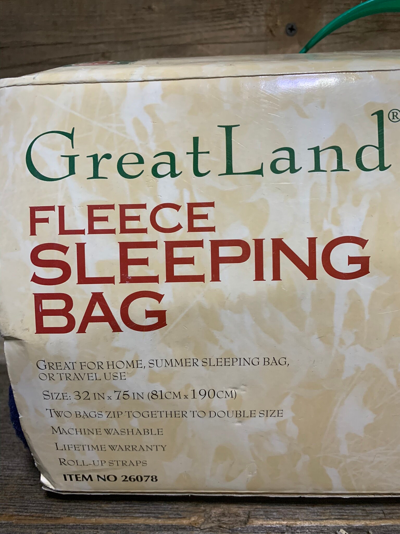 Greatland Fleece Sleeping Bag No. 26078 NIB Etsy Israel