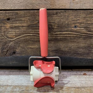 Vintage Rolling Cookie Cutter with Wood Handle