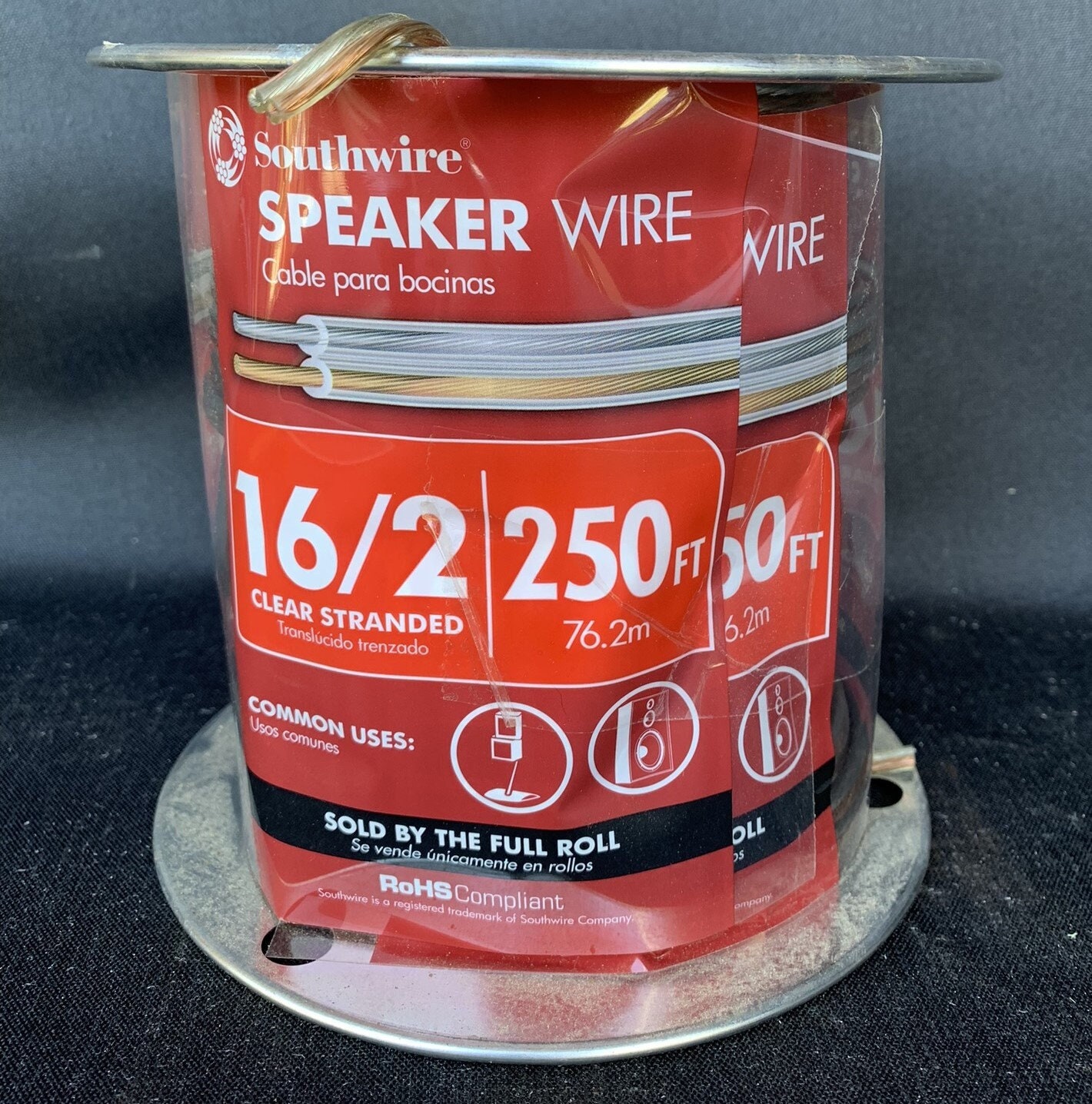 Southwire Speaker Wire, 16/2 Clear Stranded, 250ft, NIP Etsy