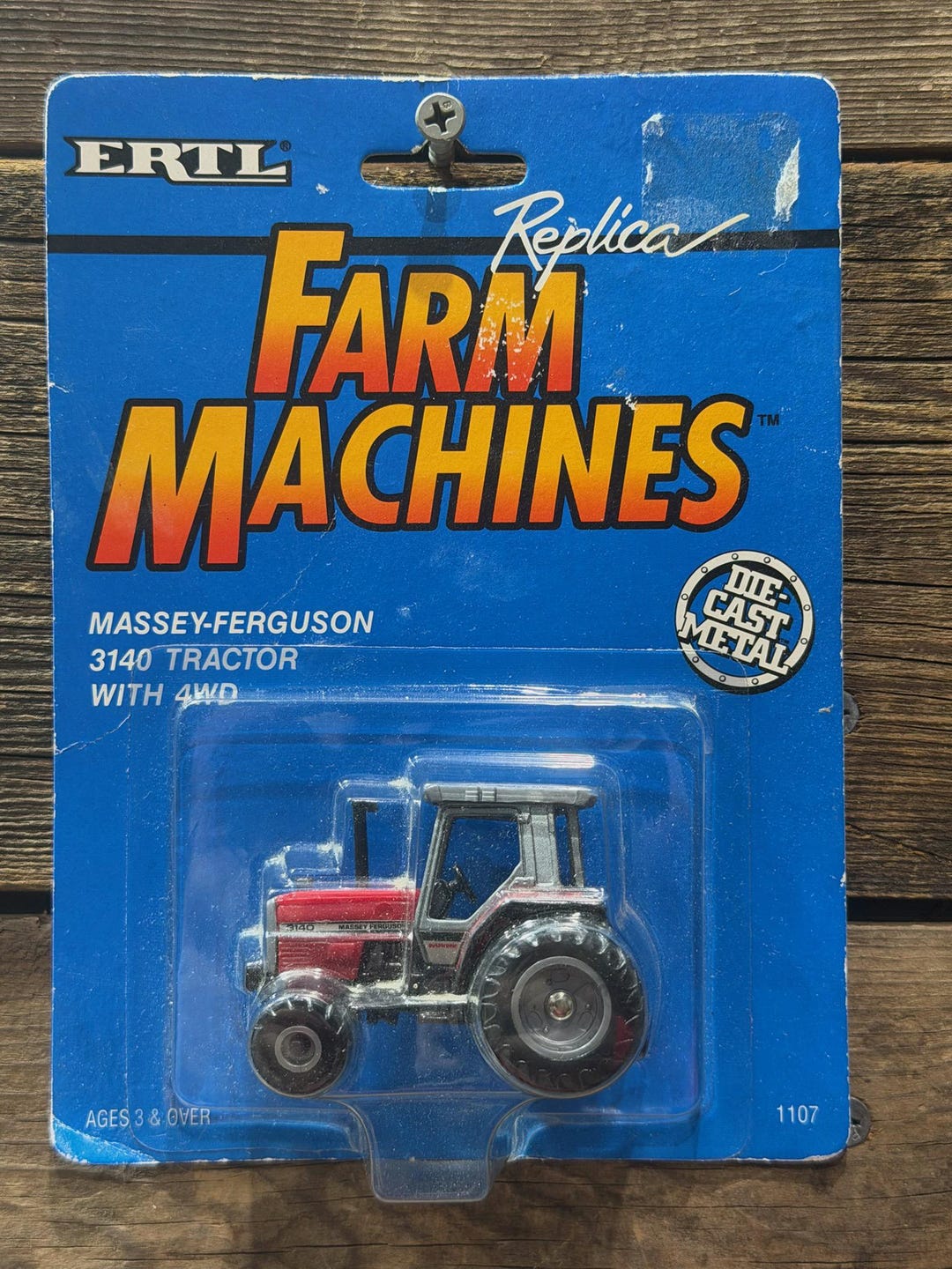 Ertl Machine Set 1992 ERTL, Farm Machines, Massey-ferguson 3140 Tractor With 4WD, #1107 ...