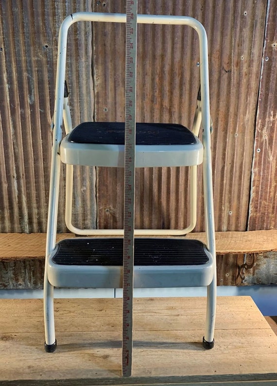 Vintage Cosco Step Stool White Two Step Etsy UK