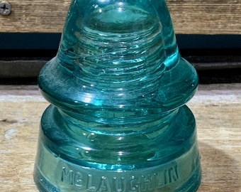 Aislador de vidrio azul McLaughlin n.° 19, 4"