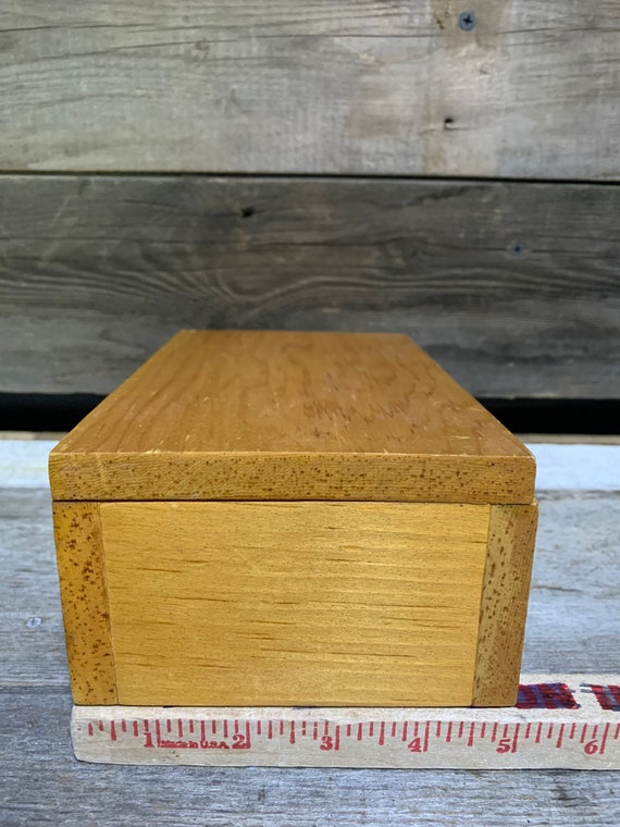 Solid Wood Jewelry Box, Trinket Box, 8" x 5" - image 6