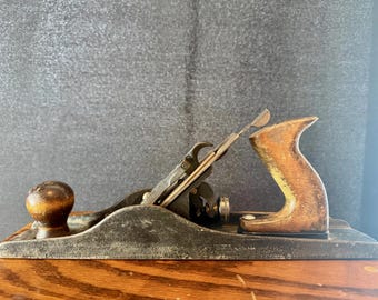 Woodworking Hand Plane, 13", Smooth Bottom, Wood Handle, Made in U.S.A.