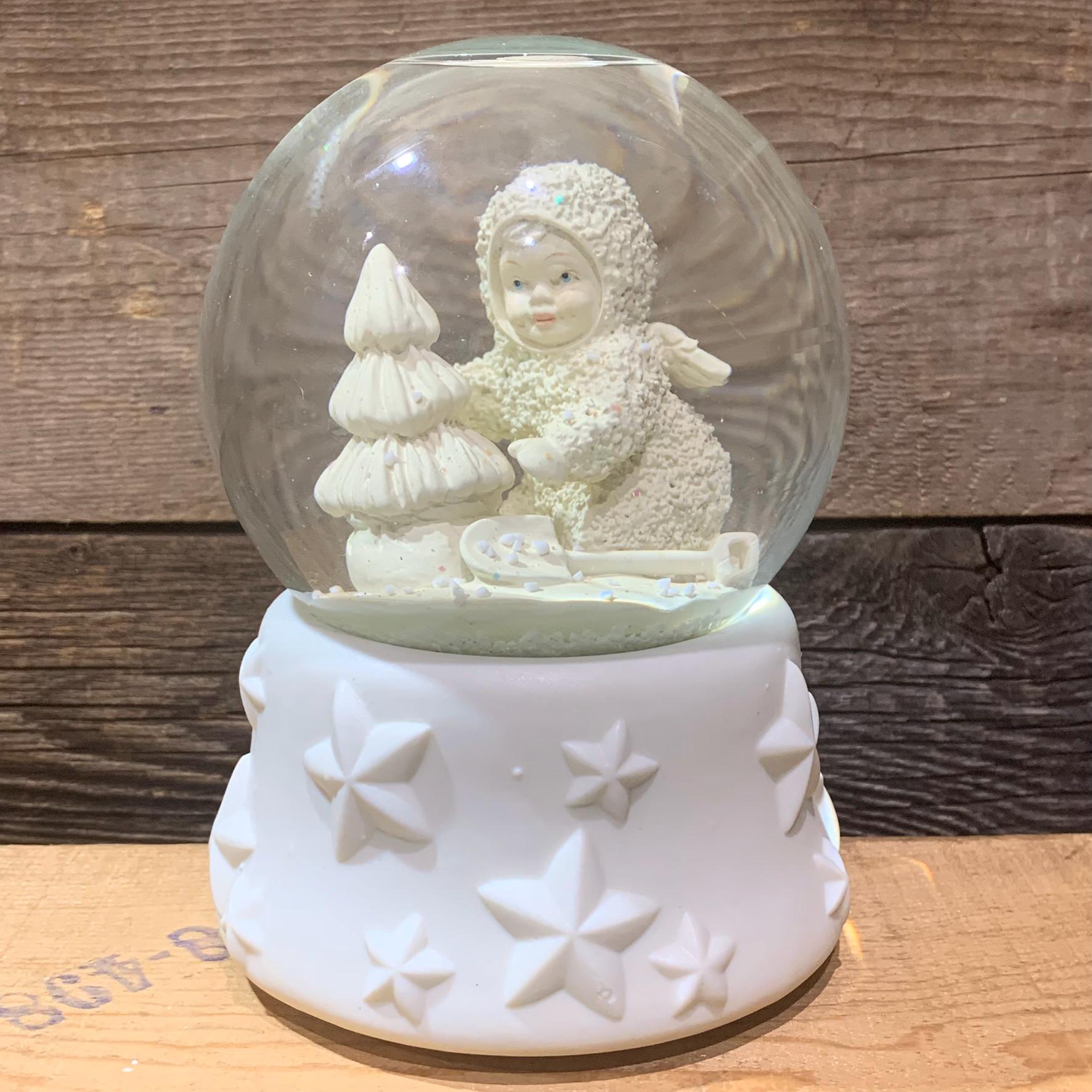 Dept. 56, Snowbabies, Planting Starry Pines, Musical Water Globe