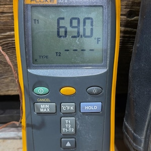 Fluke, 52 II termometer, digital, med bärväska, T & W bild 2