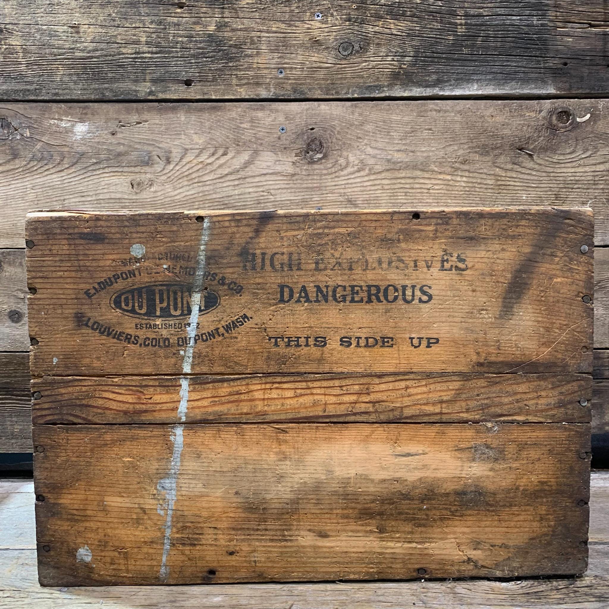 1947 Dupont Explosives, Gelex No. 2, 50lbs Wood Crate - Etsy