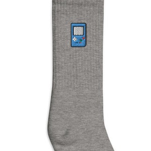 Game Device Embroidered Socks, Premium Embroidered Socks, Long Socks Gift - Multiple Colors